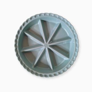 *SOLD*Scone Pan Ceramic World Market 8 Triangles Aqua Color